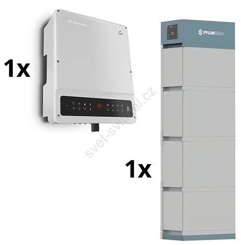 Solární sestava GOODWE - 10kW GOODWE hybridní měnič 3f+ 14,2 kWh baterie PYLONTECH H2