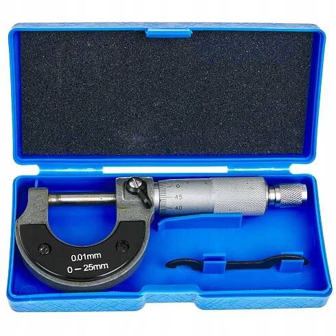 VNĚJŠÍ MIKROMETR NONIUSOVÝ 0-25 mm PŘESNÝ ANALOGOVÝ MIKROMĚR