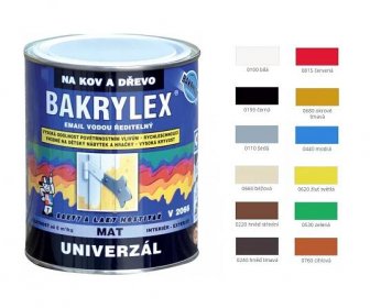 Bakrylex Univerzál matný 700 g - více barev Zvolte barvu:: Cihlová od 289 Kč
