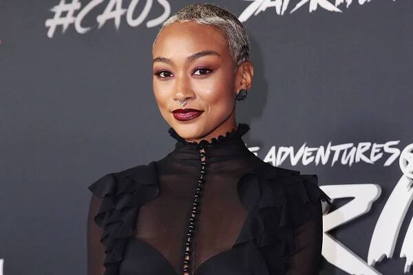 Tati Gabrielle attends Netflix Original Series "Chilling Adventures of Sabrina" red carpet and premiere event on October 19, 2018 in Los Angeles, California.