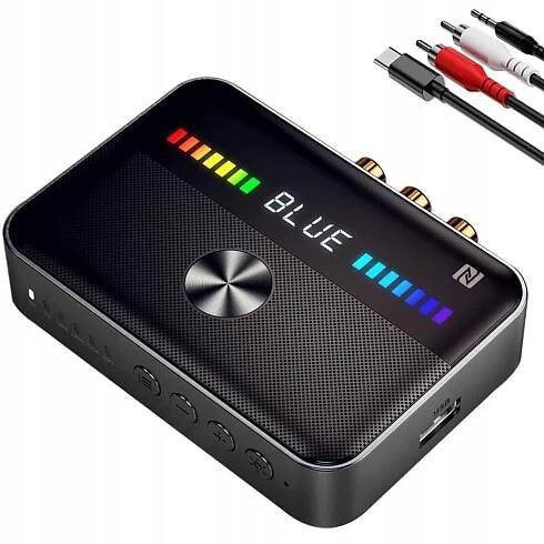 ADAPTÉR BLUETOOTH VYSÍLAČ PŘIJÍMAČ VYSÍLAČ BT 5.3 AUX RCA MINI JACK