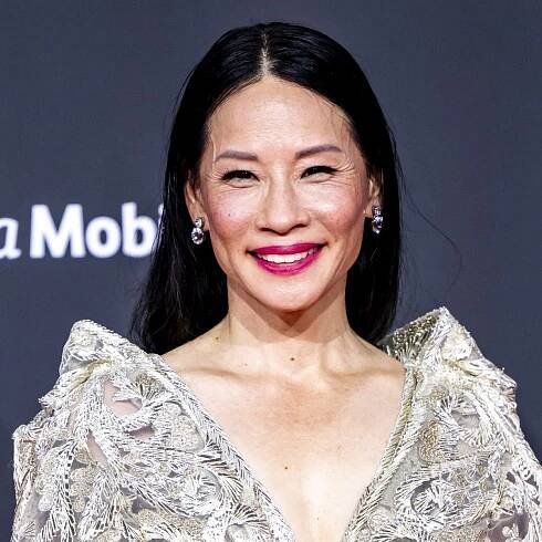 Lucy Liu is ethereal in embroidered ‘angel wing’ dress as she receives milestone award