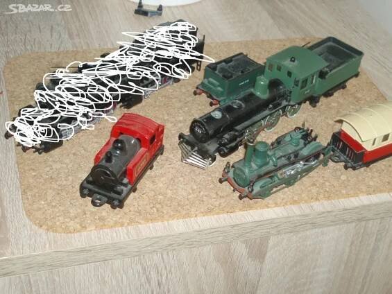 Modely vláčků,kov - plast -2 ks matchbox - viz fot