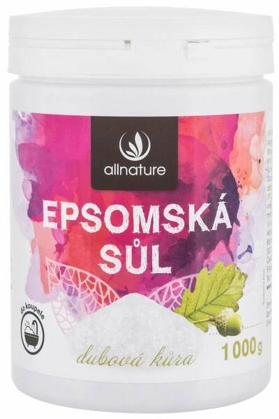 Allnature Epsom Salt Oak Bark Koupelové soli