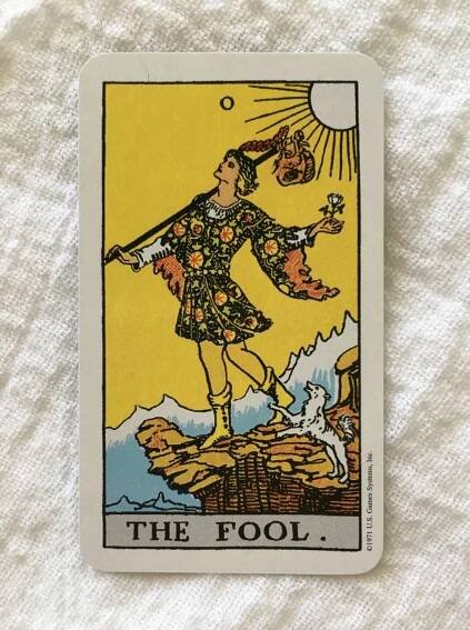 The Fool tarot card. Rider-Waite-Smith Tarot