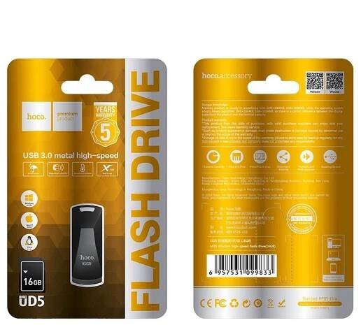 USB Flash disk HOCO UD5 s kapacitou 16GB USB 3.0 s konektorem USB