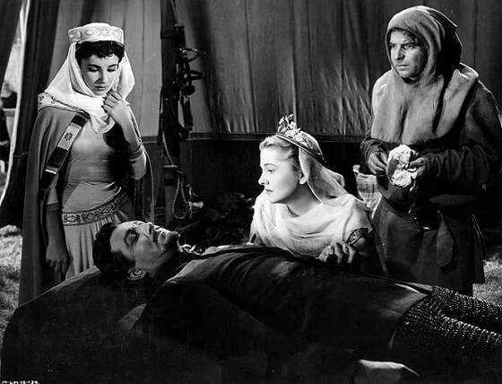 Elizabeth Taylor, Robert Taylor, Joan Fontaine, Emlyn Williams - Ivanhoe - Z filmu
