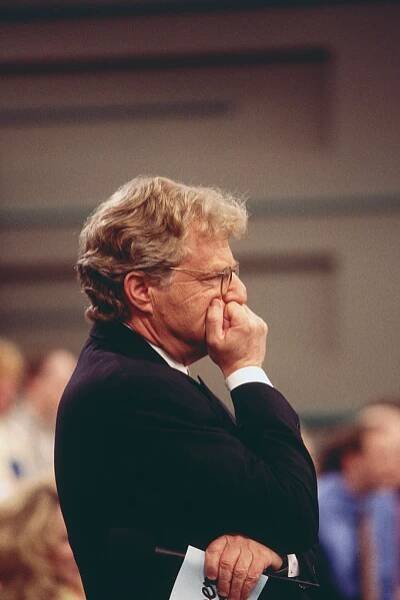 TV Host Jerry Springer on Set