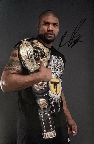 Quinton " Rampage " Jackson Signed Photo 18x12 AFTAL COA
