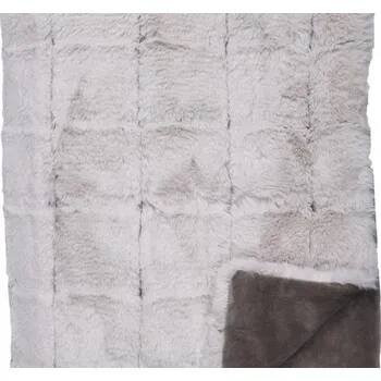 Přehoz na lůžko FINE Dekorační přehoz QUADRO 141 taupe, 140 x 190 cm