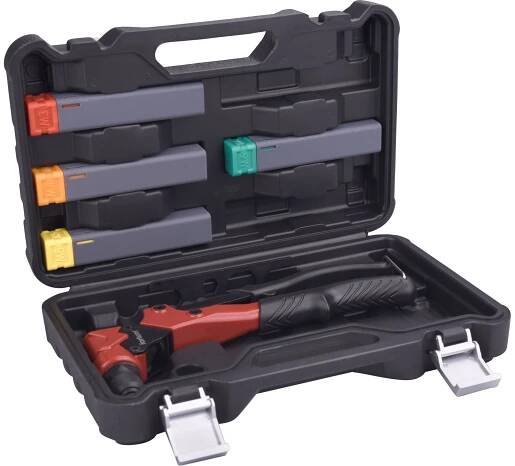 FORTUM / kleště nýtovací s otočnou hlavou COMBO, pro nýt. matice M3-M6 a trhací nýty 2,4-4,8mm