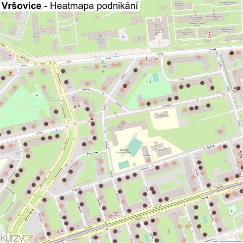 Vršovice - mapy | Kurzy.cz