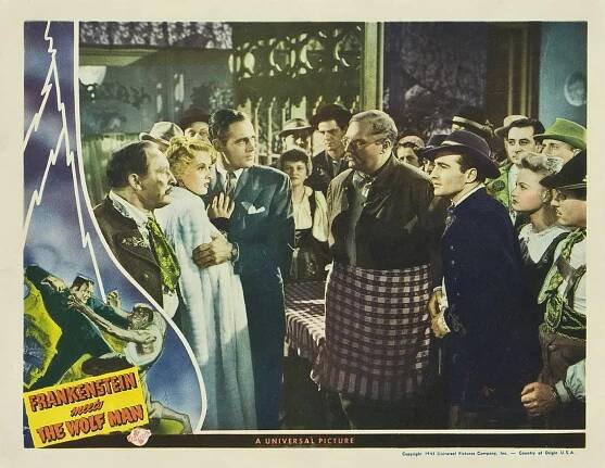 Lionel Atwill, Ilona Massey, Patric Knowles, Rex Evans, Martha Vickers - Frankenstein a Vlkodlak - Fotosky
