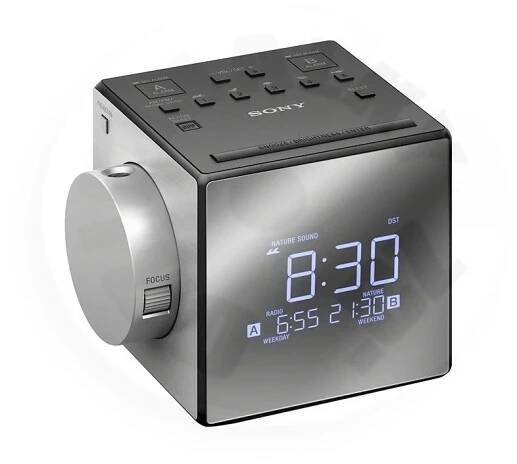 SONY Radiobudík ICFC-1PJ - stříbrný