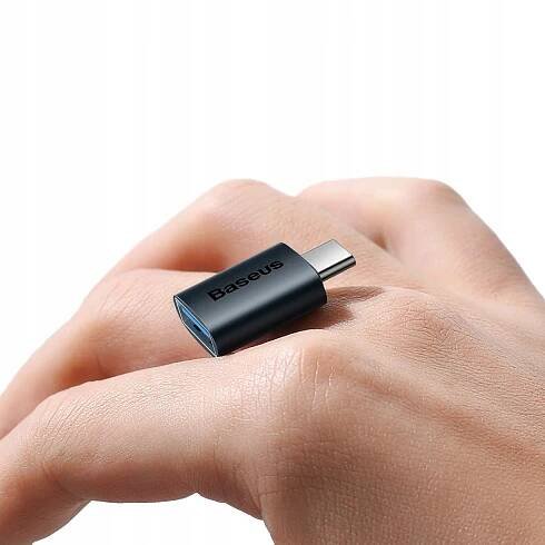 Adaptér Baseus Ingenuity Series z USB-C na USB-A 10 Gb/s - modrý Váha výrobku včetně jednotkového obalu 0.1 kg