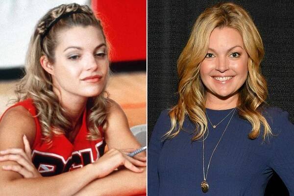 Clare Kramer in 'Bring It On' (2000) ; Clare Kramer attends New York Comic Con 2019 on October 04, 2019 in New York City.