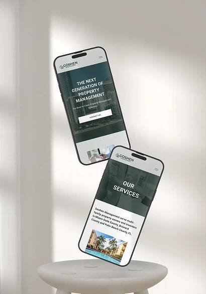 Responsive Squarespace website for a property management company, Dream Wild Studio