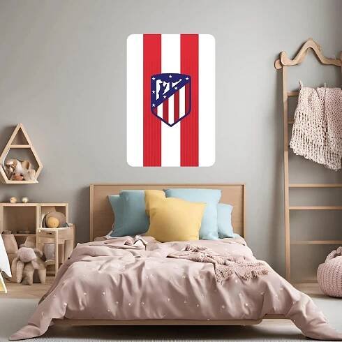 Textilní samolepka na zeď "Atlético Madrid"