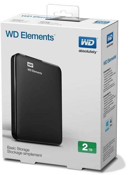 WD Elements Portable 2TB, WDBU6Y0020BBK-WESN