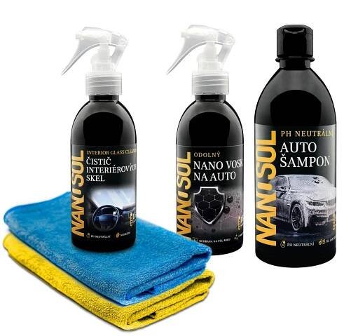 Sada na auto: Autokosmetika 5v1 - NANOSOL