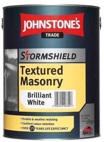 Johnstones Stormshield Textured Masonry Custom Mixed Colours 5L