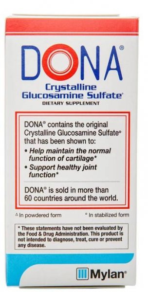 Mylan DONA Crystalline Glucosamine Sulfate 1500mg WynnPharm