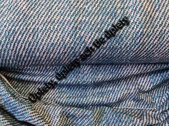 Dizajnová teplákovina - jeans počesaná
