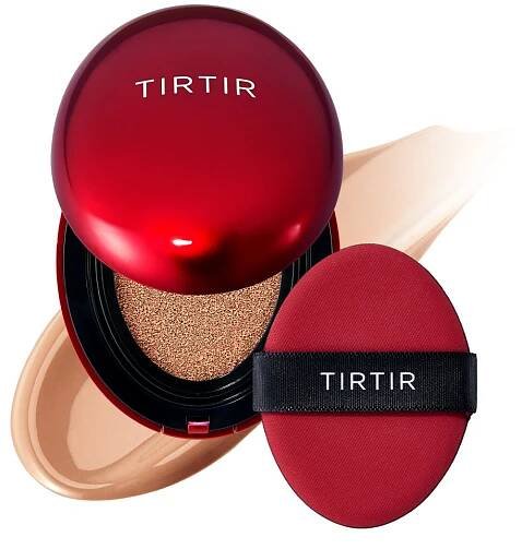 TIRTIR dlouhotrvající make-up v houbičce s vysokou UV ochranou (mini) - Mask Fit Red Mini Cushion - 33C Hazel