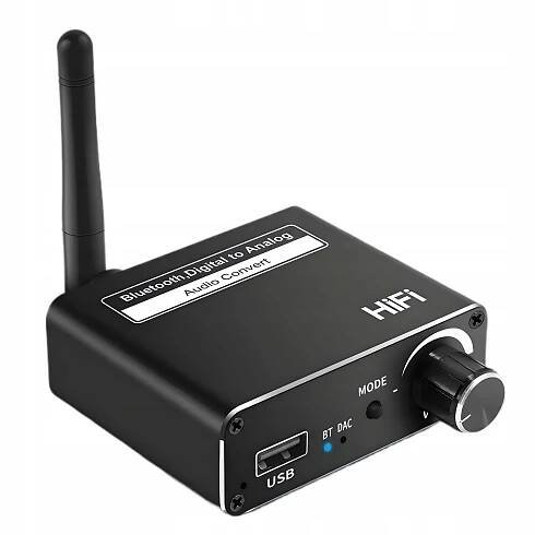 PŘIJÍMAČ VYSÍLAČ BLUETOOTH 5.0 AUDIO PŘEVODNÍK DAC 5.1 BT CINCH AUX USB