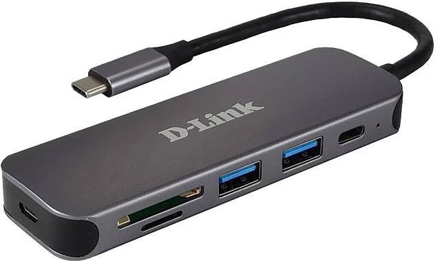 Rozbočovač USB-C DUB-2325/E, standard: USB C USB, počet portů USB: 3 Sběrnice USB, typ USB: USB A, USB C D-Link