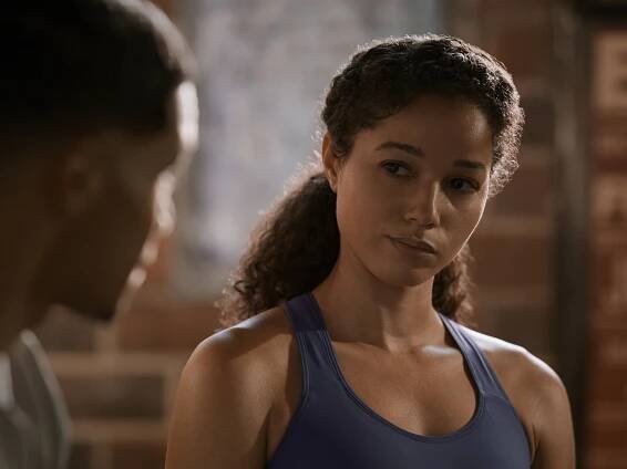 A close up on Alisha Wainwright playing Nicole Reese on 'Raising Dion'