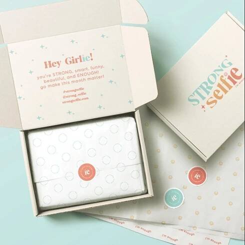 Teen Subscription Box Branding & Web Design | STRONG Selfie - Foxtrot Branding