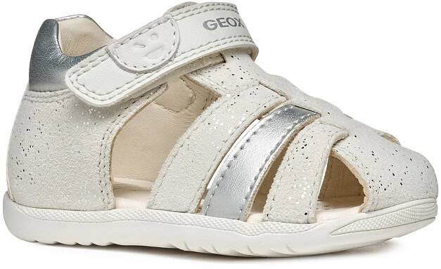 Dětské sandály Geox Macchia white/silver EU