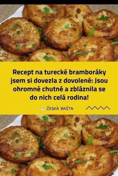 Vynikající recept na turecké placky, které jsou jedním slovem fantastické. Mé děti prohlásili, že jim chutnají více než řízky v neděli. potřebujeme: 1 kg brambo…
