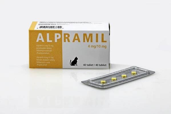 ALPRAMIL 4 mg/10 mg potahované tablety pro kočky – Sevaron