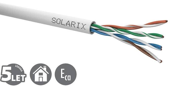 Solarix SXKD-5E-UTP-PVC Patch, UTP kat. 5e, 305m, šedý