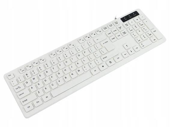 DRÁTOVÁ KLÁVESNICE numerický blok Plug&Play funkční klávesy bílá Barva bílá