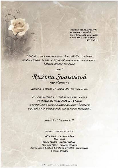 Růžena Svatošová