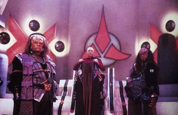 Ben Slack, Patrick Stewart and Robert O'Reilly