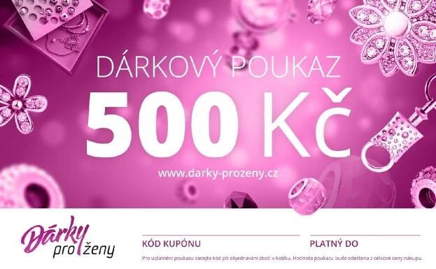Dárkový poukaz Dárky pro ženy - 500 Kč 1/1