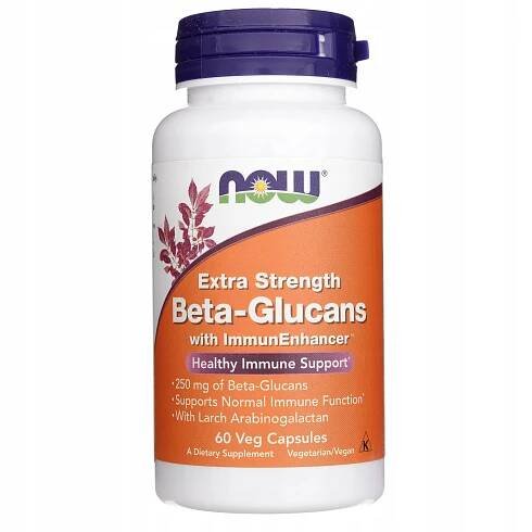 NOW FOODS BETA GLUCAN Z IMMUNENHANCER BETA GLUKANY 250 mg IMUNITA 60k