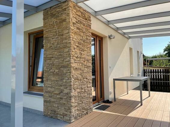 Kamenný obklad, Z BETONU, Ornel REFIDO, světle hnědá, 0.40m2