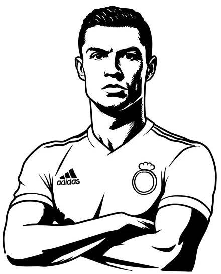 Learn How to Draw Ronaldo – Simplified Portrait Style