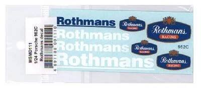 MSM Creation Porsche 962C Rothmans Decal 1:24 - MSM Creation