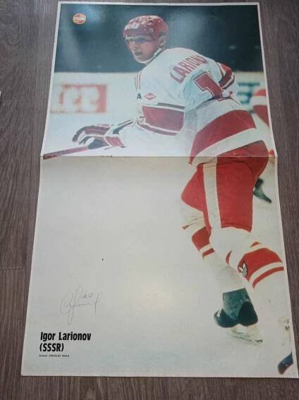 plakát s podpisem Igor Larionov (hokej) - Ostatní sběratelské předměty