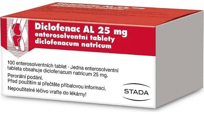 Diclofenac AL 25 mg 100 tablet
