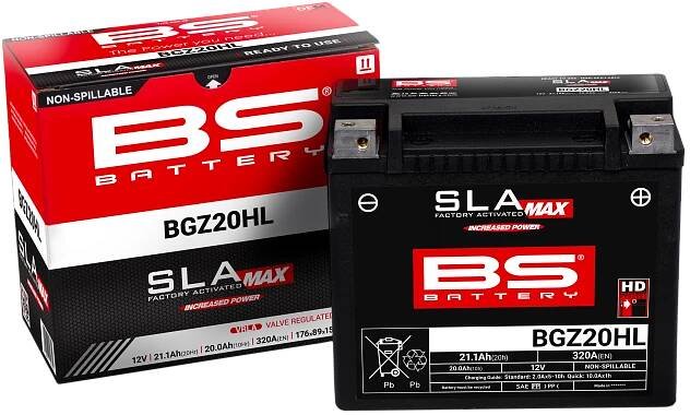 BS 2024/11 AKUMULÁTOR BGZ20HL MAX (FA) (YTX20HL,YTX20L-BS YTX20HL-BS YB18L-