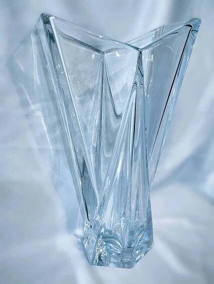 Crystalite Bohemia skleněná váza Origami 33 cm
