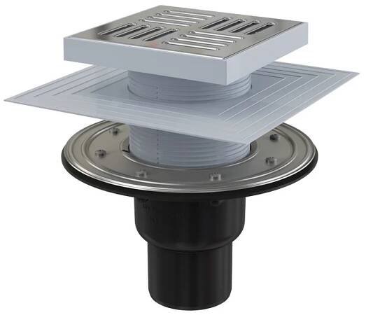 Podlahová vpusť Alca Universal 150x150 mm APV4444
