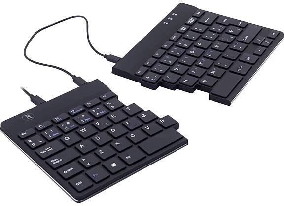 R-GO Tools Split (RGOSP-ESWIBL) kabelový Klávesnice španělská QWERTY černá ergonomická : Půhy.cz